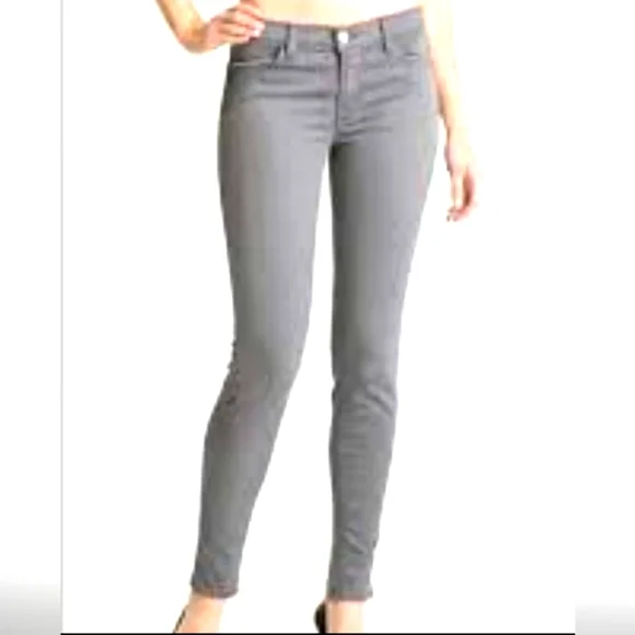 J Brand Jeans J Brand Skinny Leg Gray Jeans In Color Wink High